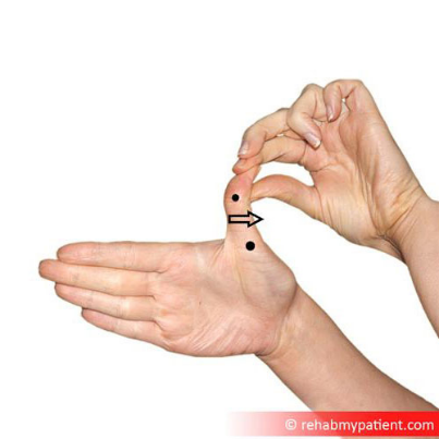 Thumb extension stretch