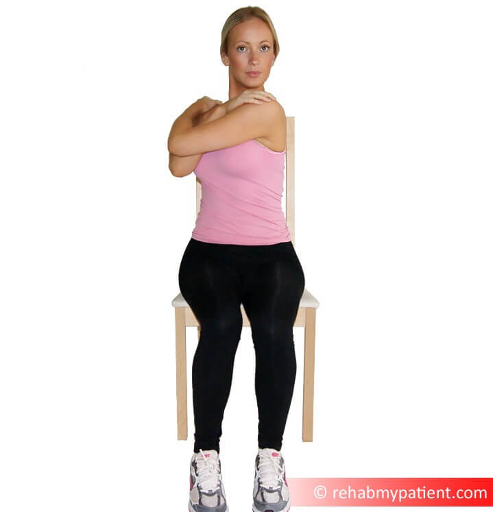 Acute back pain sitting exercise