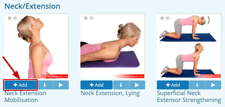 Add exercise to the plan