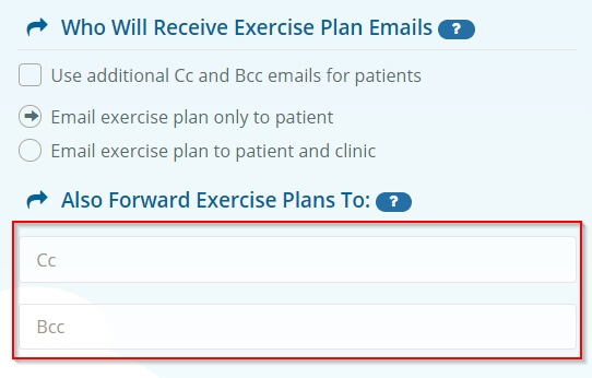 Email sending options