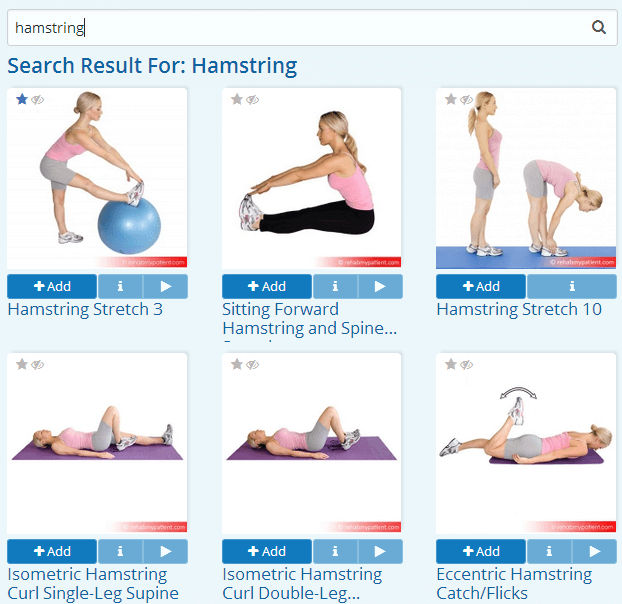 Search for exercises